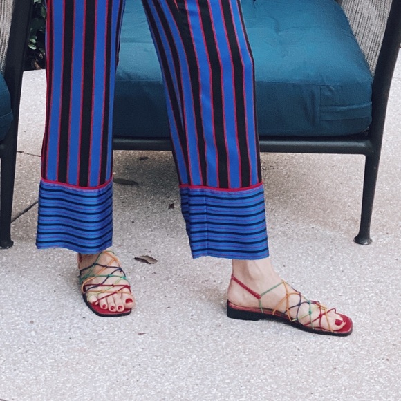 Silk elastic waist Alice & Olivia chic pants - Picture 3 of 3